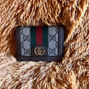 Authentic Gucci Ophidia GG card case wallet